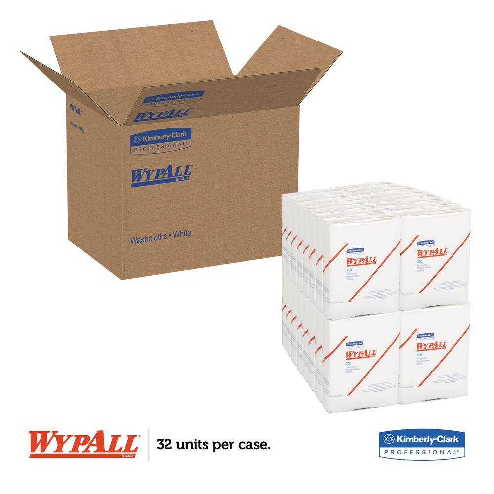 WYPALL X50 White Quarterfold Wipers (26-Pack) KCC35025