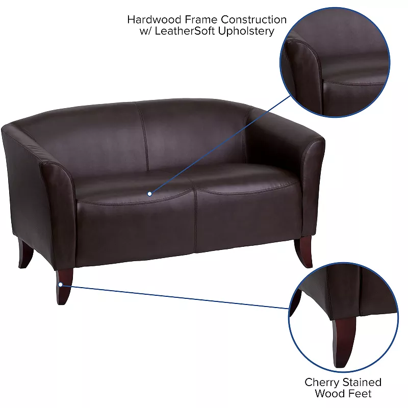 Flash Furniture HERCULES Brown Loveseat