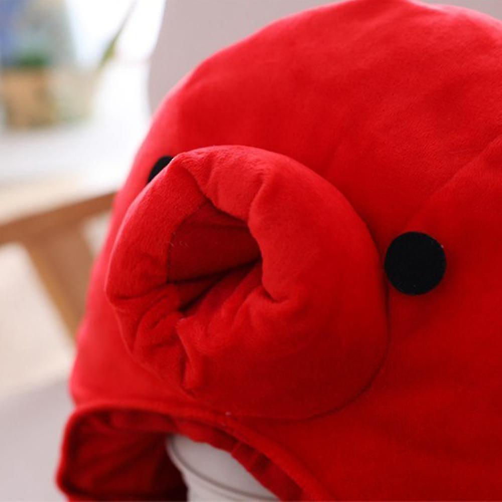 Anime   Red Octopus Head Hat   Props Accessories Plush Head Fancy Taiyaki   Cap