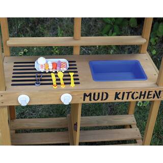 turtleplay Kid's Cedar Tone Mud Kitchen KPH0082211490