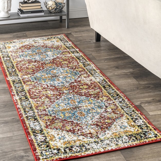 Nuloom Indoor outdoor Transitional Medallion Muriel Patio Area Rug