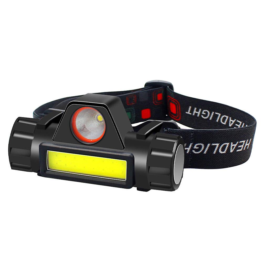 1pc Head Mounted Flashlight Usb Charging Headlight Outdoor Lighting Flashlight