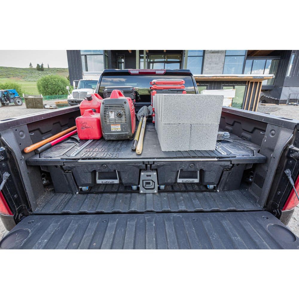 DECKED BATTLE MAT Series Black Heavy-Duty Single-Piece Nyracord Rubber Truck Cargo Mat AD18BEDMAT