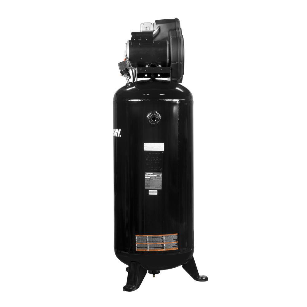 Husky 60 Gal. 3.7 HP 1-Phase 175 PSI Oil Lubed Belt Drive Stationary Electric Air Compressor C603H