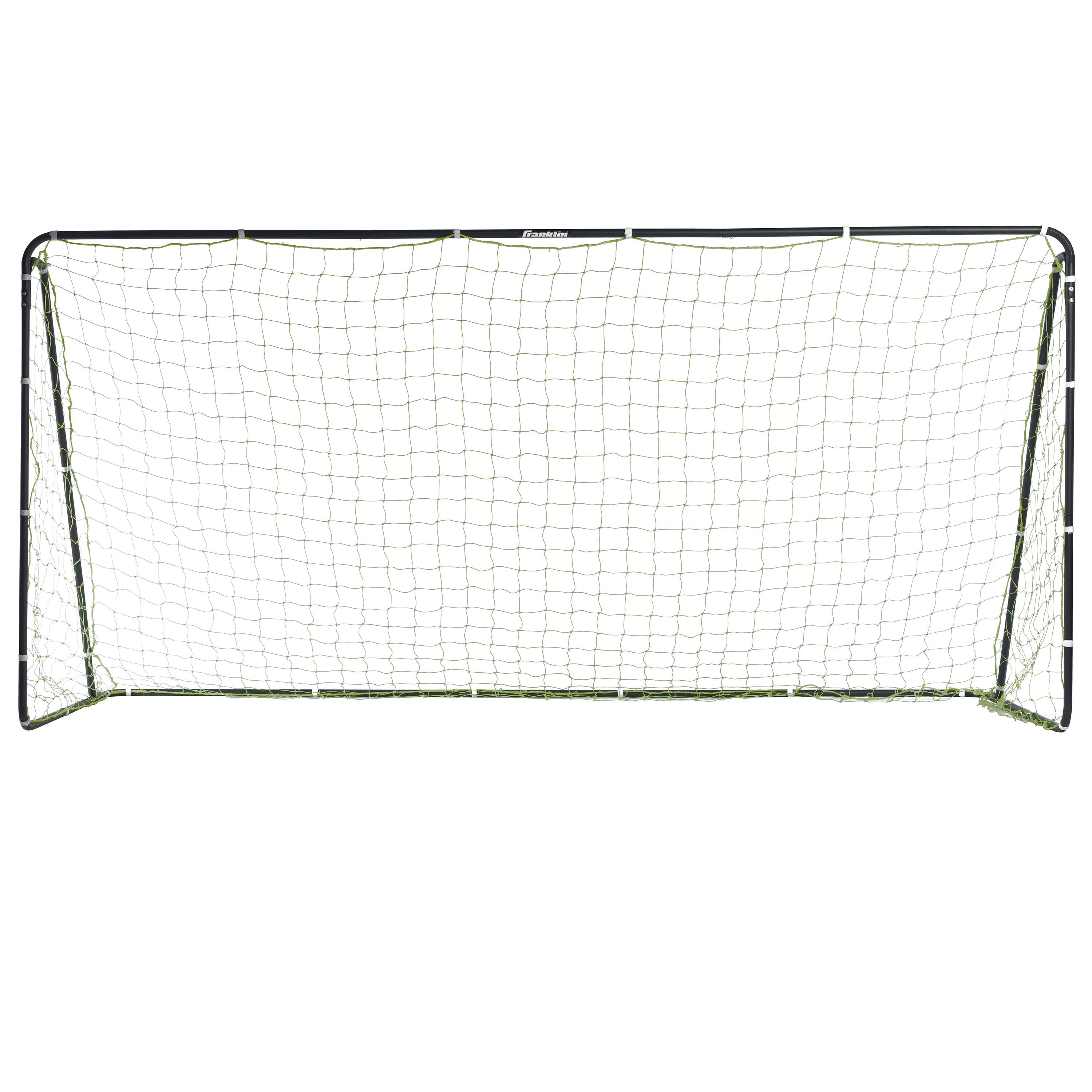 Franklin Sports Competition Steel Backyard Soccer Goal， 12 Ft. x 6 Ft. Soccer Net， Black