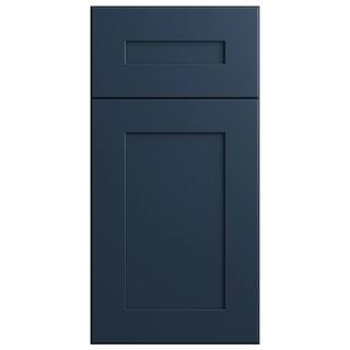 Home Decorators Collection Newport Blue Painted Plywood Shaker Stock Assembled Corner Kitchen Cabinet Soft Close Blind Rt 27 in. x 30 in. x 12 in. WBCU2730R-NMB