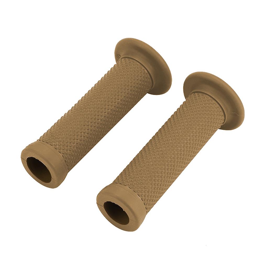 2pcs 22mm Universal Vintage Motorcycle Handlebar Grips Star Decor Handle Bar Ends(light Tan)