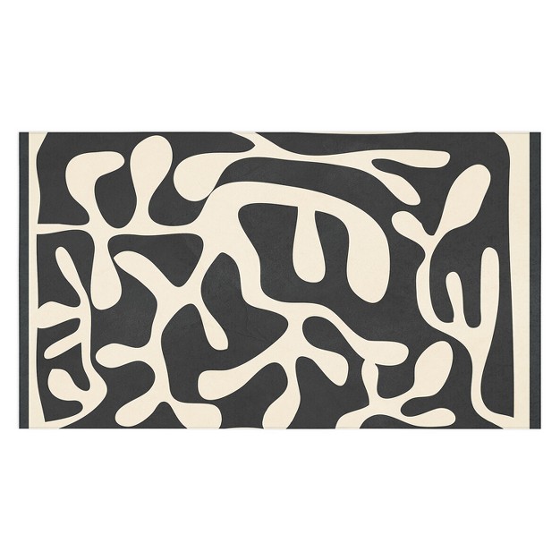 Nadja Minimalist Abstract Leaves 1 Tablecloth Deny Designs