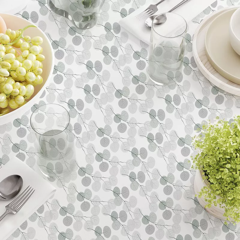 Square Tablecloth， 100% Polyester， 60x60， Monochrome Branches