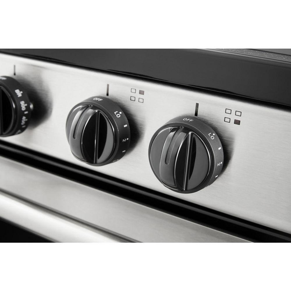 Whirlpool 2.96 cu. ft. Single Oven Electric Range with Upswept Spill Guard Cooktop in Stainless Steel WFE500M4HS