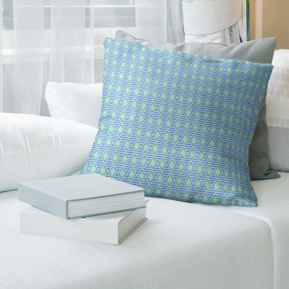 Porch   Den Haide Geometric Diamonds Throw Pillow