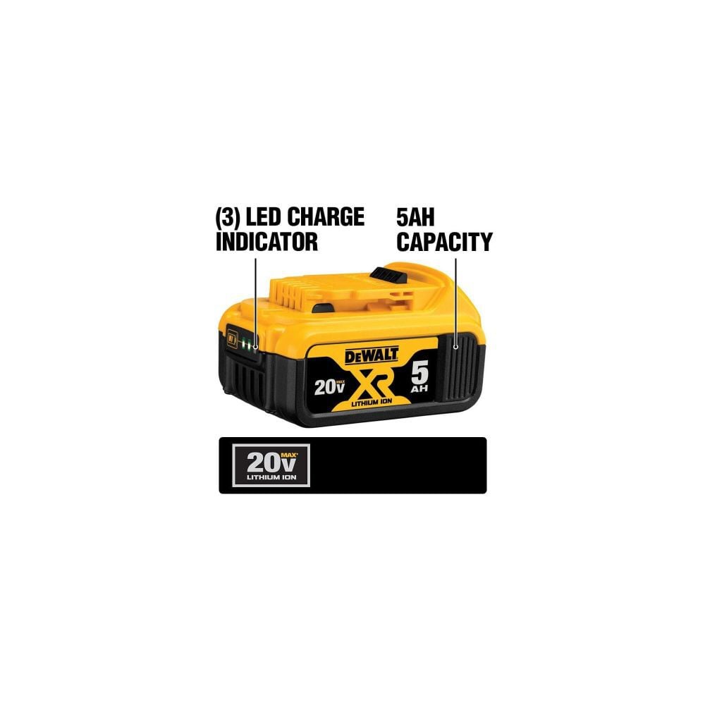 DEWALT 20V MAX 5Ah Battery Lanyard Ready DCB205BTLR from DEWALT