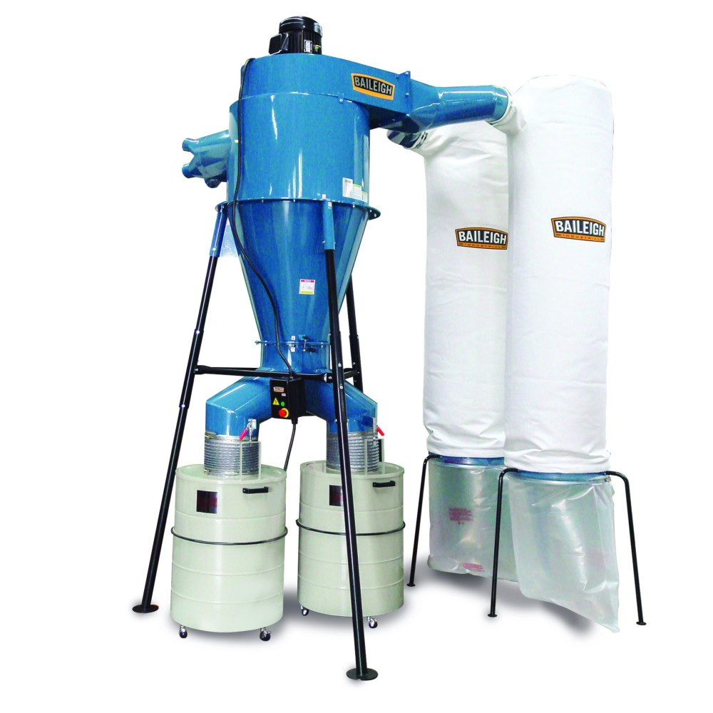 Baileigh DC-6000C Cyclone Style Dust Collector 440V 3 Phase 10HP ;