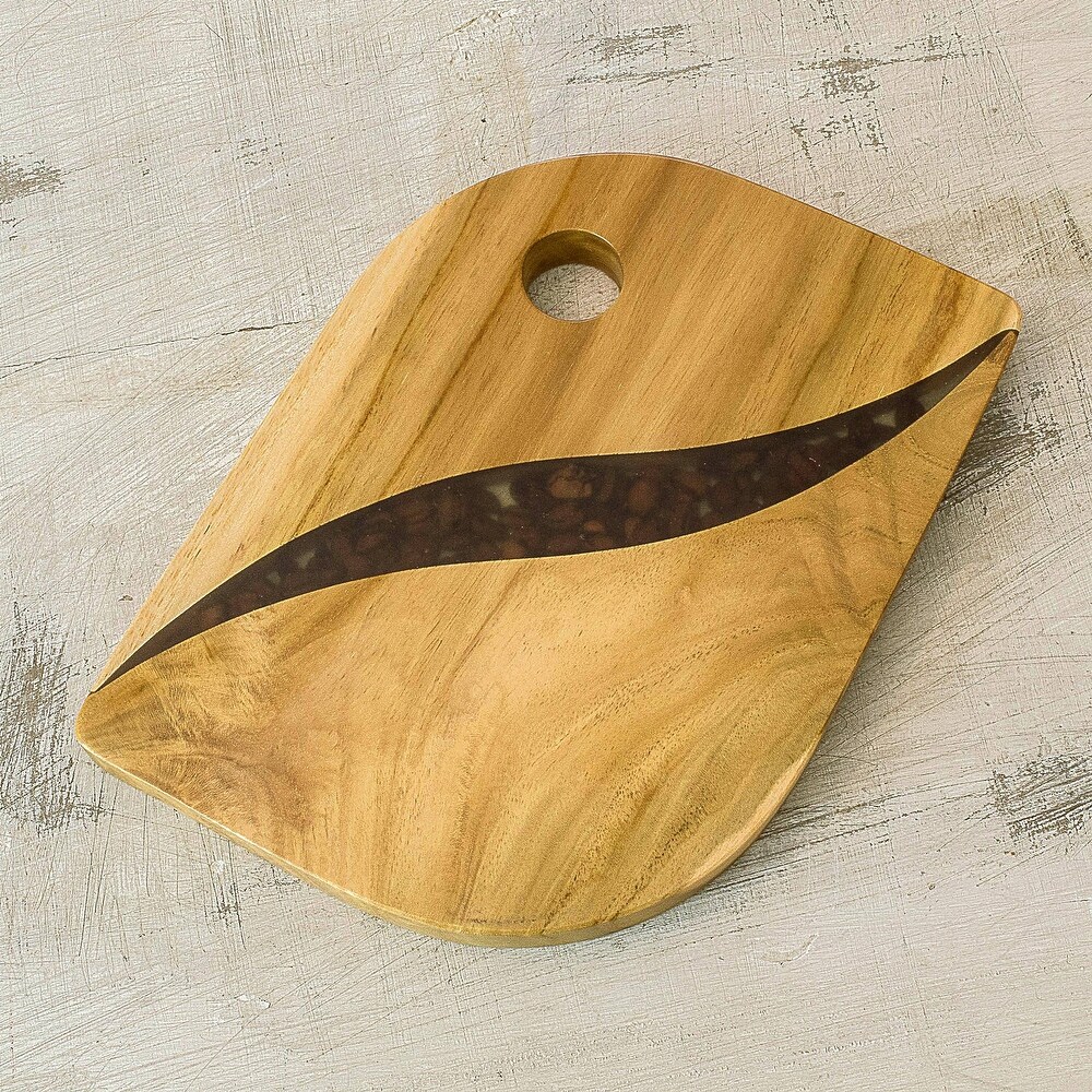 Teakwood trivet  'Coffee Lover'