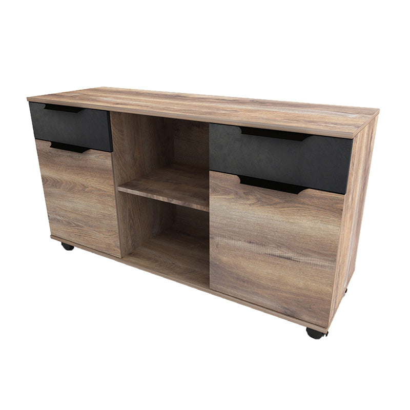 AFTAN Credenza 120cm - Warm Oak & Black