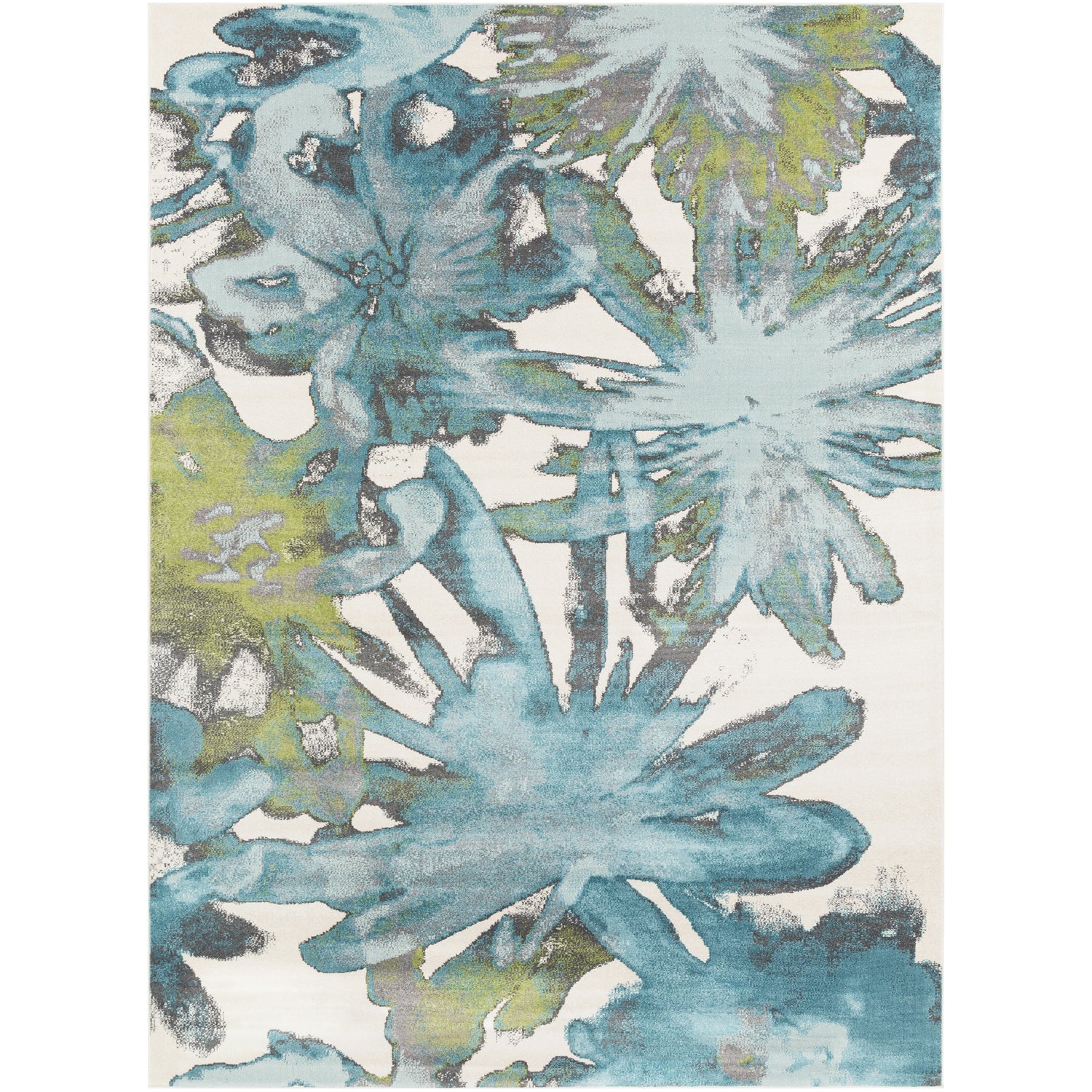 Aberdine Rug in Aqua & Teal