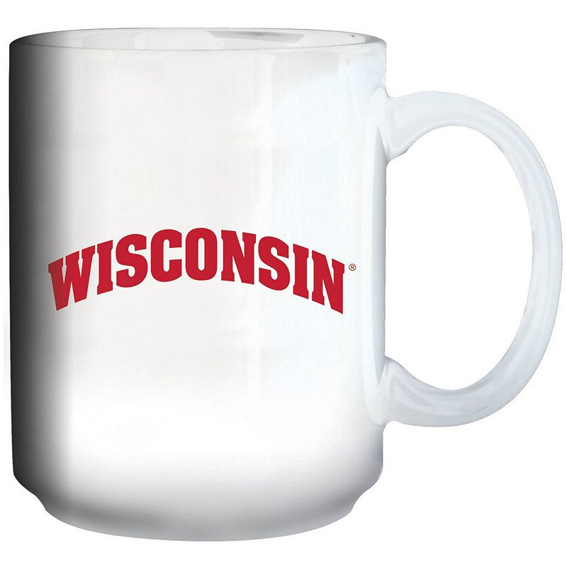 Wisconsin Badgers 15oz. Primary Logo Mug