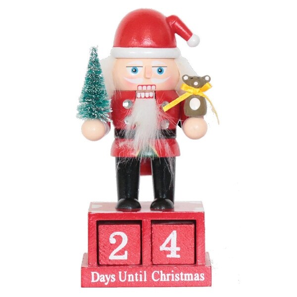 6 inch Santa Countdown Nutcracker