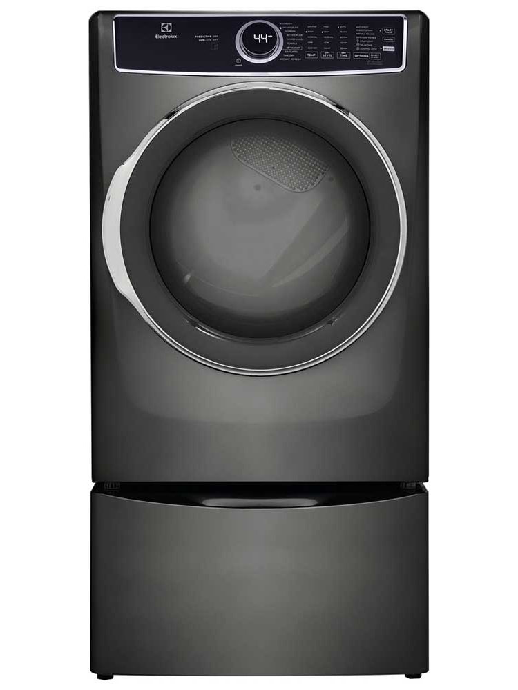 Electrolux 8 Cu. Ft. Titanium Front Load Perfect Steam Gas Dryer With Predictive Dry And Instant Refresh