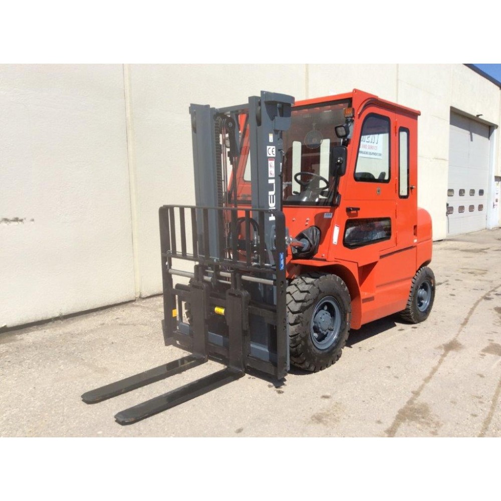 Heli Americas Mast Forklift with Cab 8000 Lbs H Series Diesel IC Pneumatic Tires