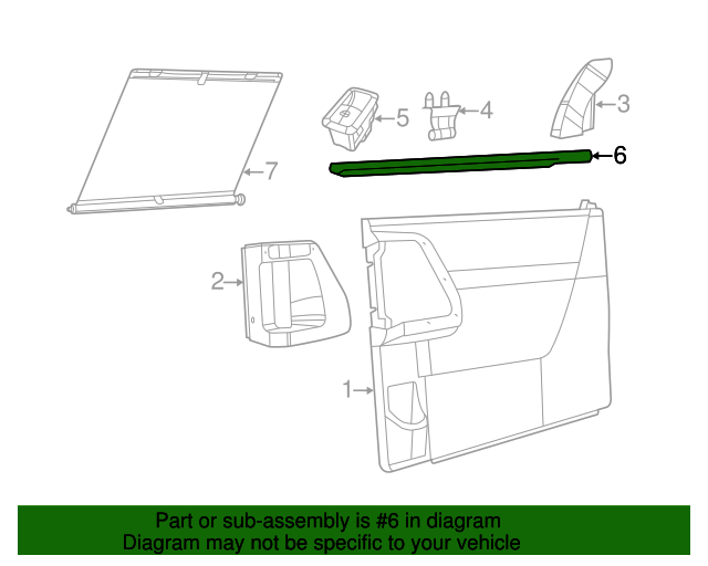 Genuine OE Mopar Inner Weather-Strip - 5020782AC