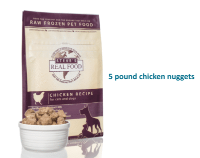 Steve Real Food Chicken Frozen Raw Nuggets For Dog and Cat