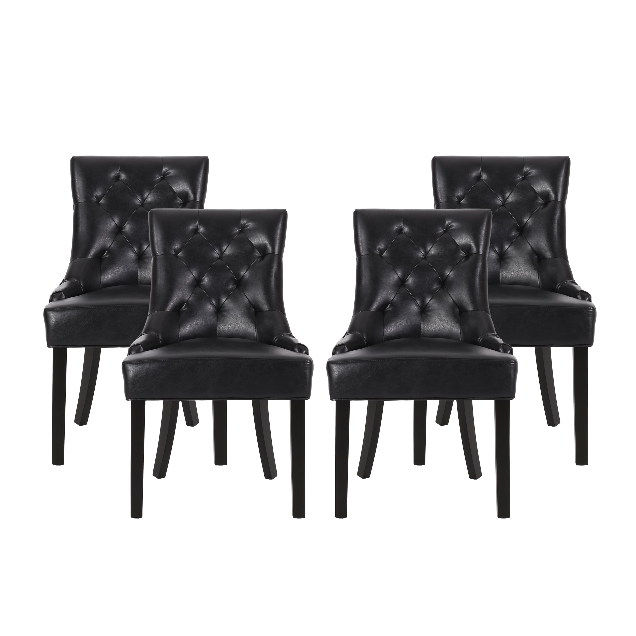 Maggie Contemporary Tufted Dining Chairs, Set of 4