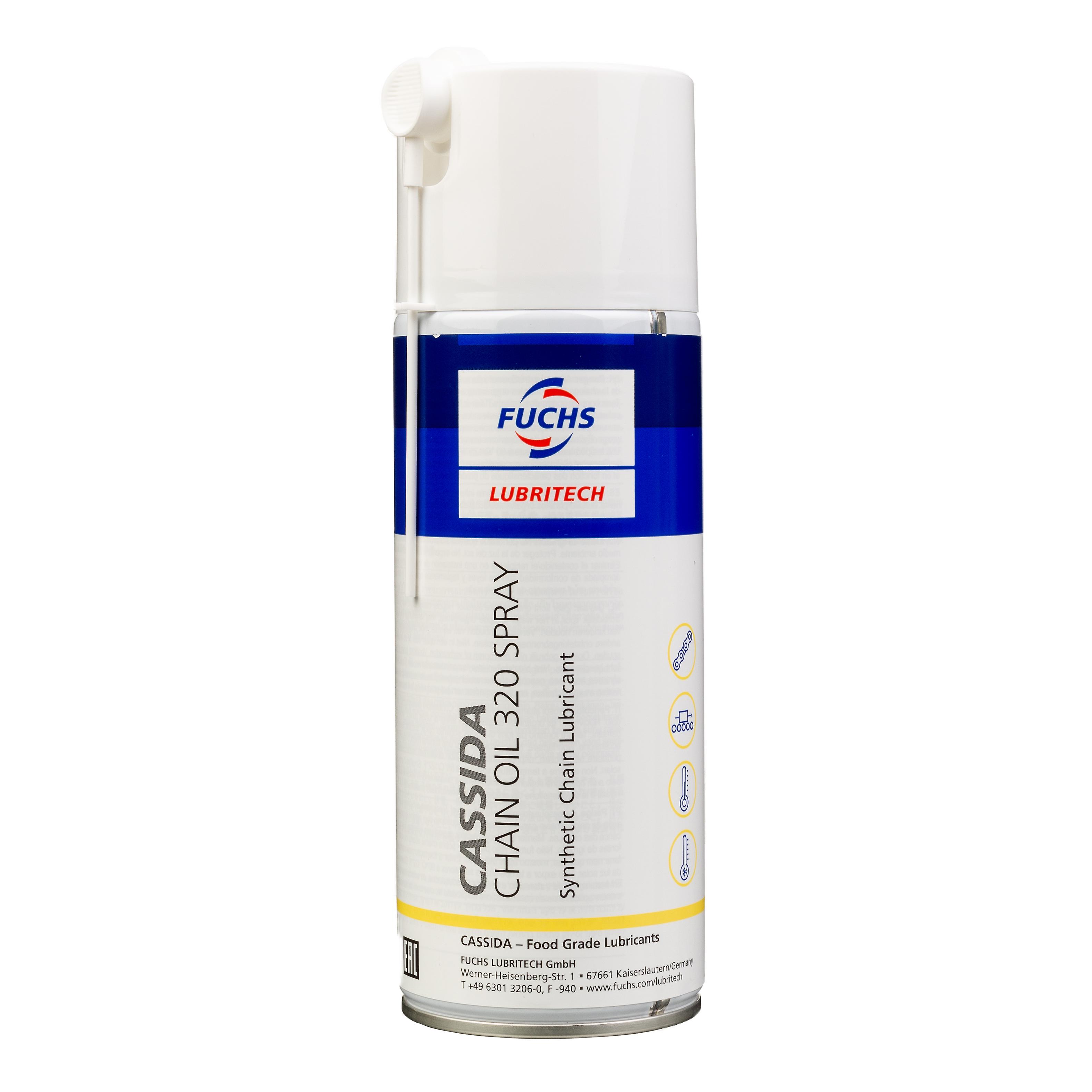 Fuchs 600860189 Cassida Chain Oil 320 Aerosol Food Grade 400ml