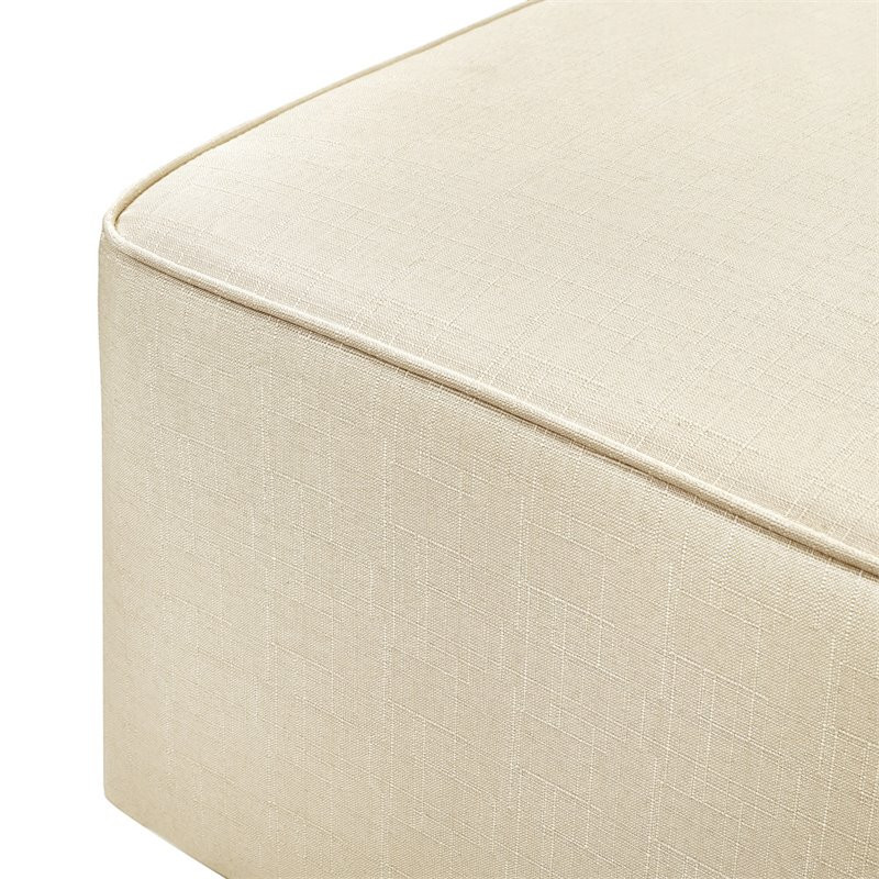 Davinci Universal Gliding Ottoman in Natural Oat   Transitional   Footstools And Ottomans   by Homesquare  Houzz