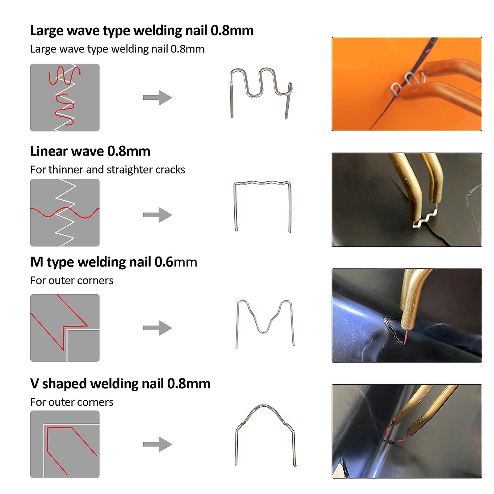 Plastic Welding Machine Car Bumper Repair Kit， 50w Garage Tools Hot Staplers Pvc Stapling Machine Car Bumper Repair Tool Welding Repair Tool