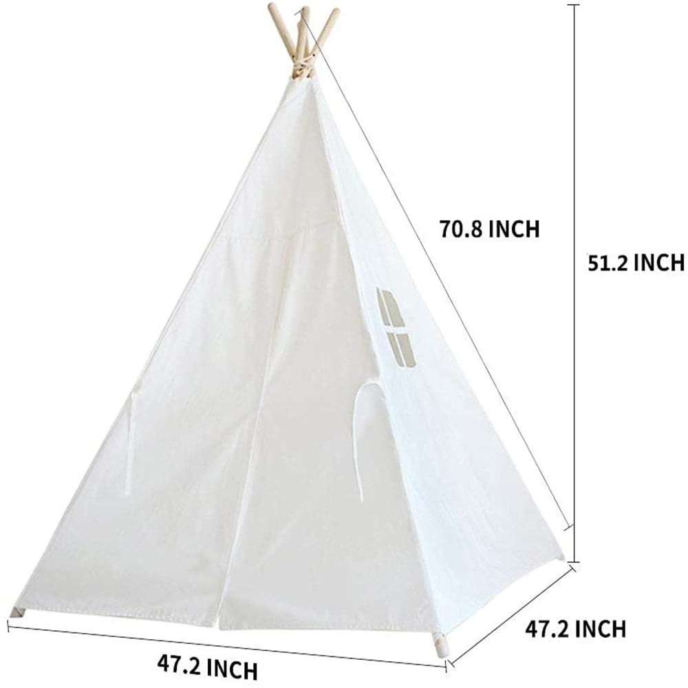 Kids Teepee Play Tent with Windows, Portable Children Toys for Kids Boys Girls Indoor and Outdoor Play