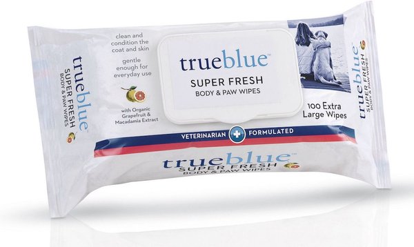 TrueBlue Pet Products Super Fresh Body and Paw Wipes