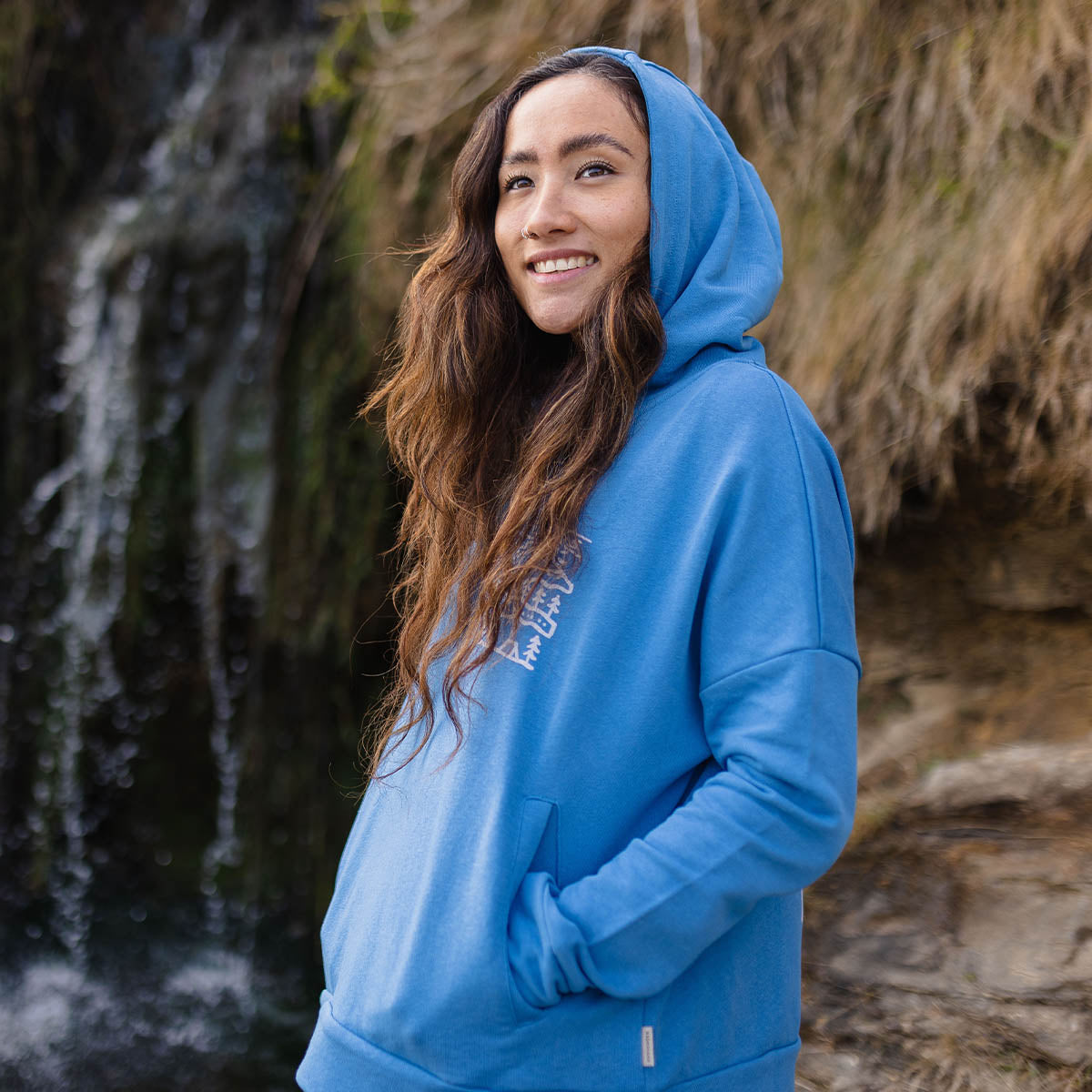 Days Like These Hemp Hoodie - Soft Cobalt