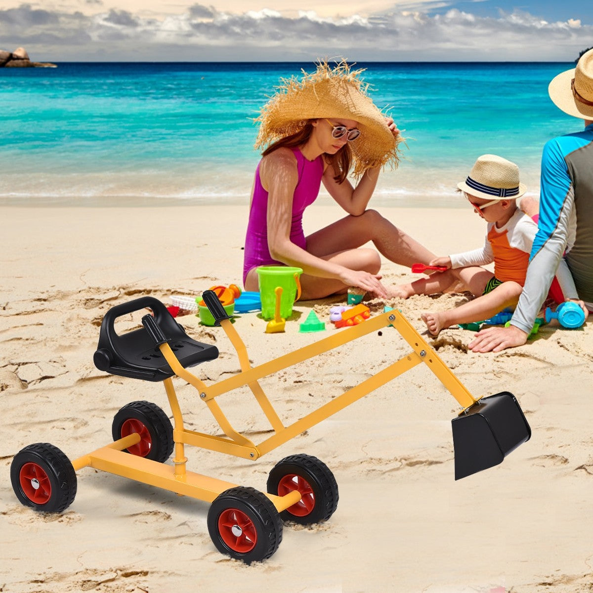 Kids Ride On Sand Digger with Wheels