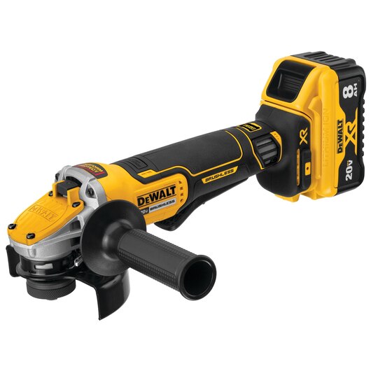 DEWALT DCG415W1 5-in 20-volt Max-Amp Paddle Switch Brushless Cordless Angle Grinder (Charger Included and 1-Battery)