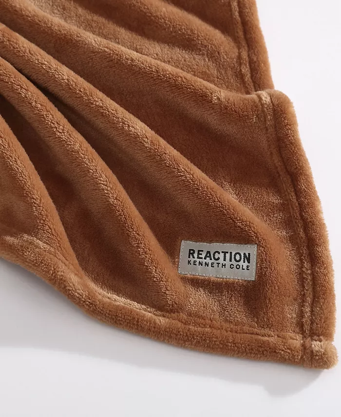 Kenneth Cole Reaction Solid Ultra Soft Plush Fleece Blanket， Twin