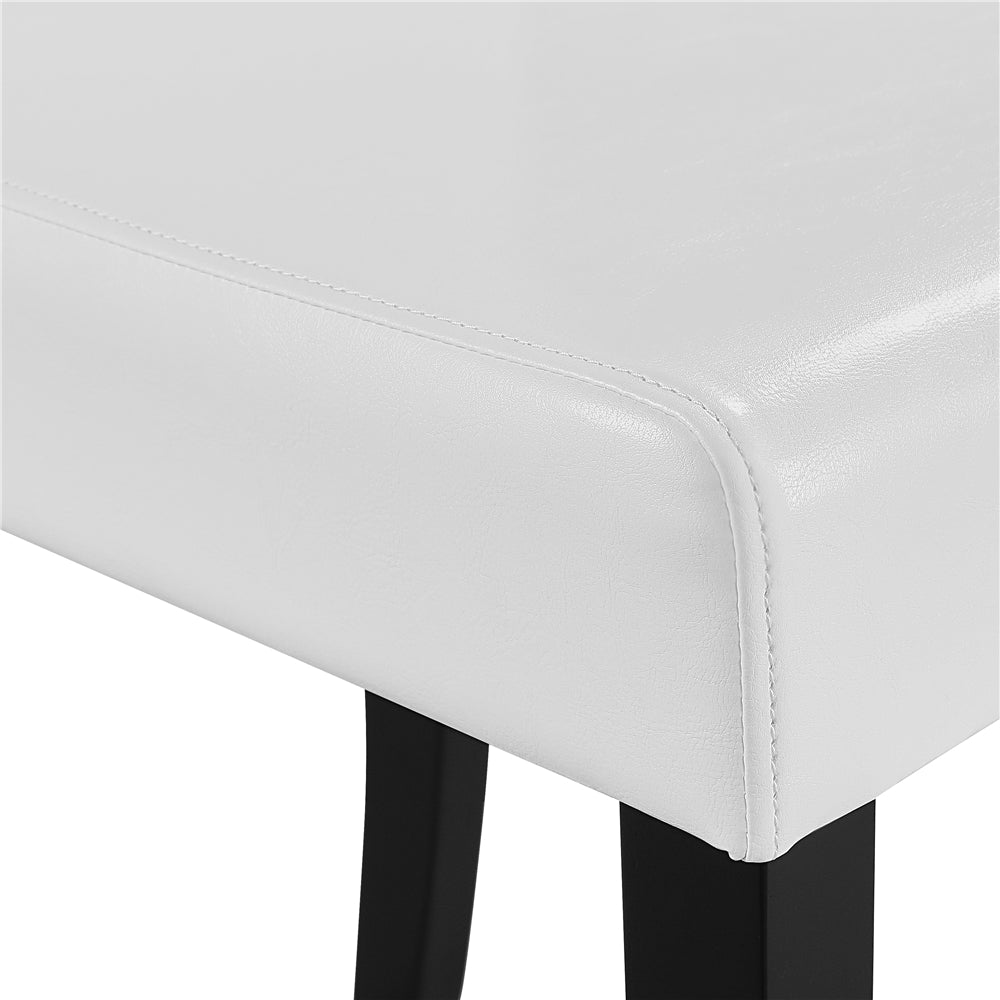 Yaheetech 4pcs High Back Dining Chairs ， White