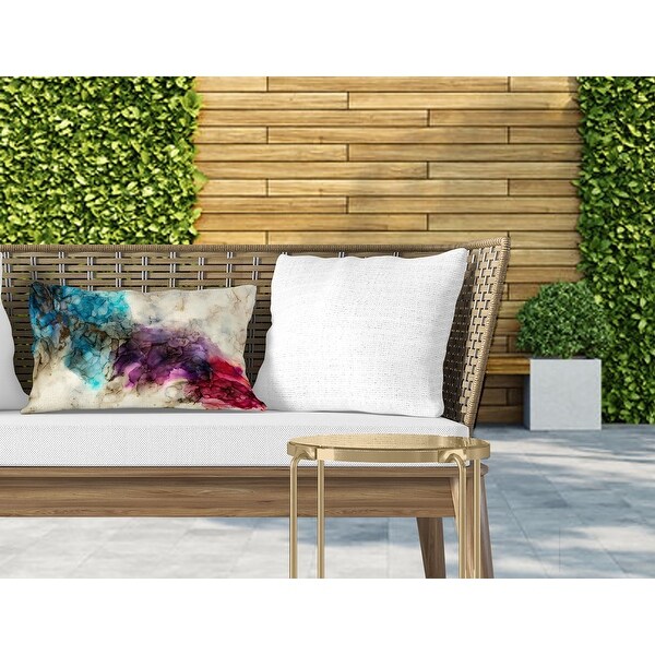 WISTERIA Indoor|Outdoor Lumbar Pillow By Christina Twomey