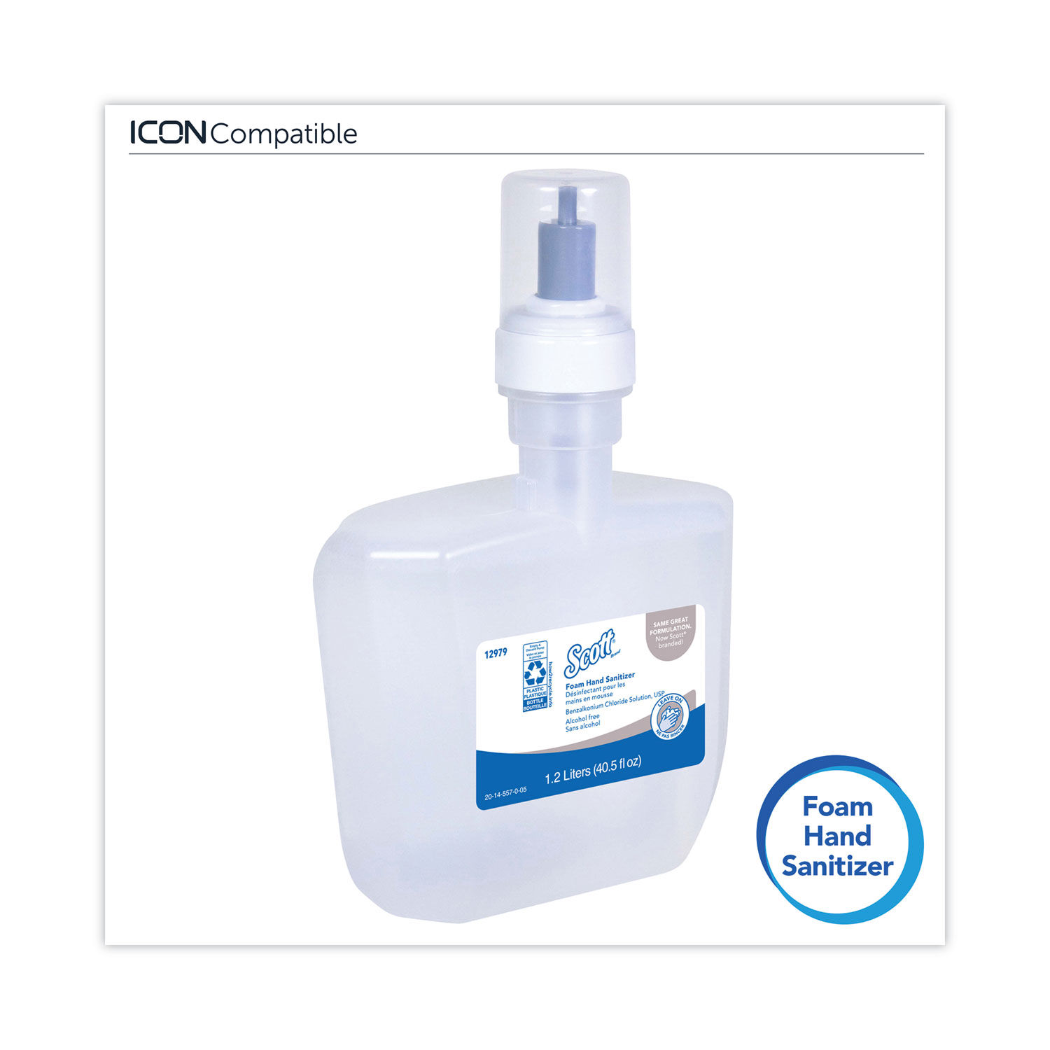 Essential Alcohol-Free Foam Hand Sanitizer by Scottandreg; KCC12979