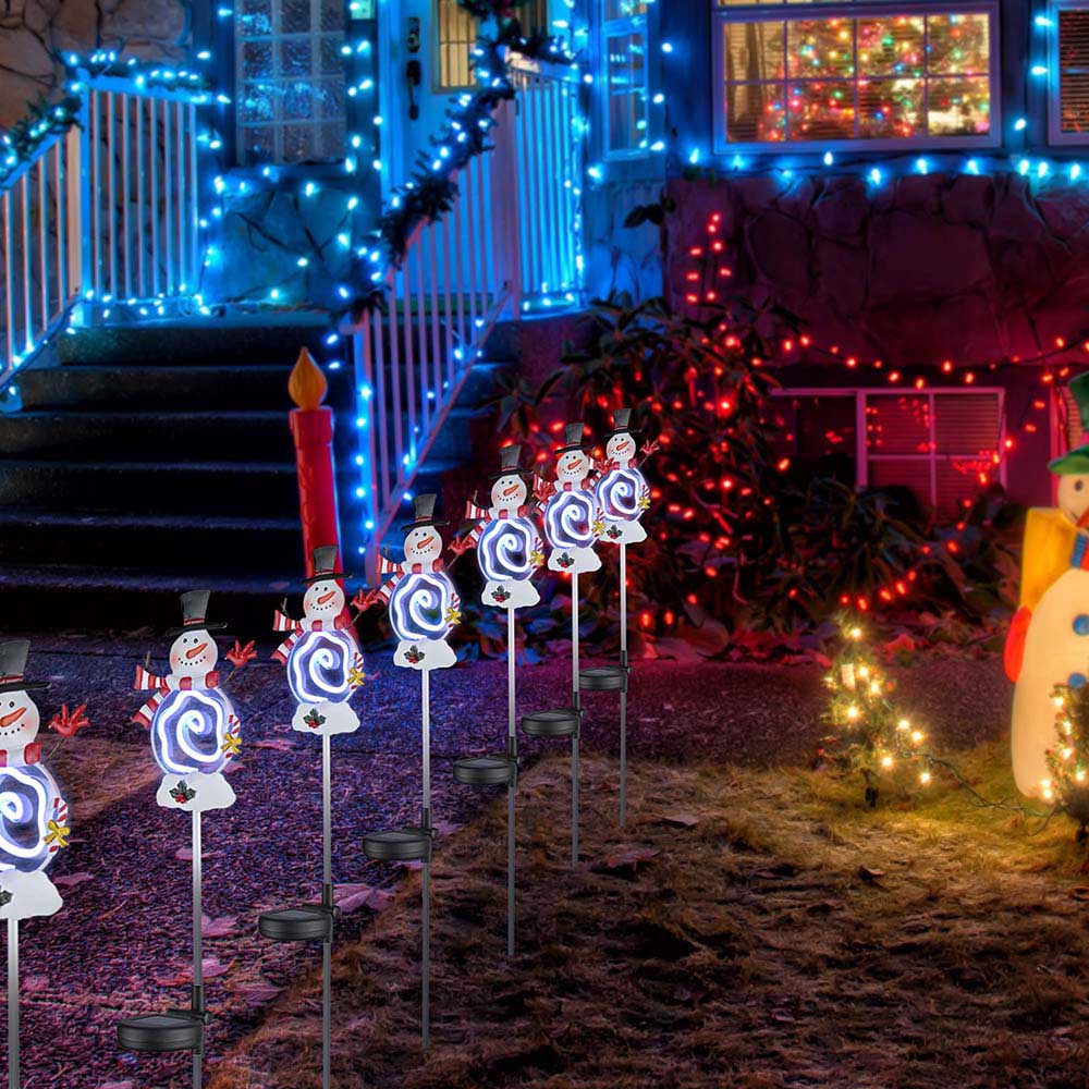 Yescom Solar Garden Lights Xmas Stake Lights (Santa Snowman Optional)