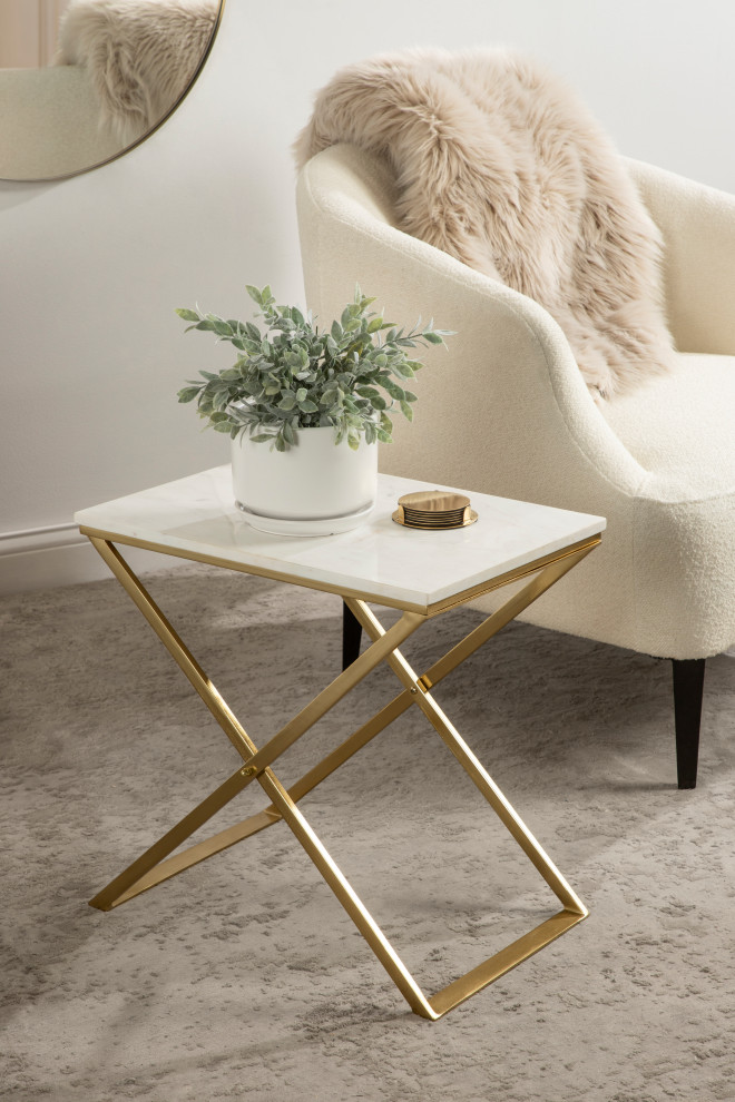 Laraway Folding Side Table   Contemporary   Side Tables And End Tables   by Uniek Inc.  Houzz