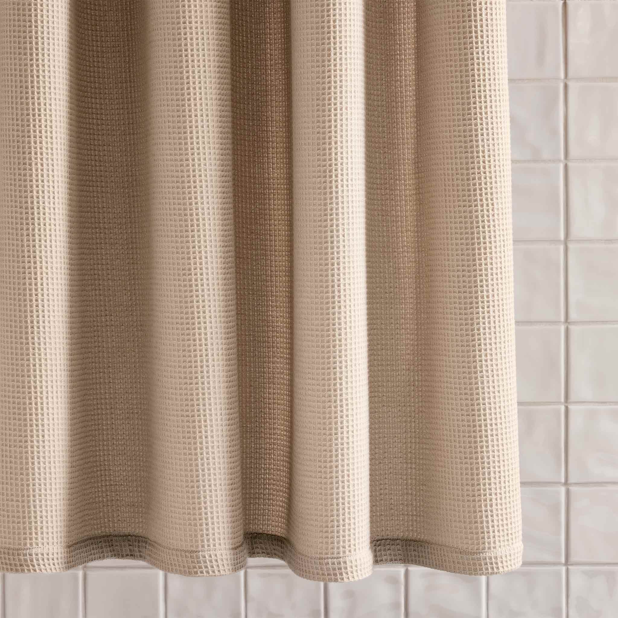 Micro Waffle Shower Curtain