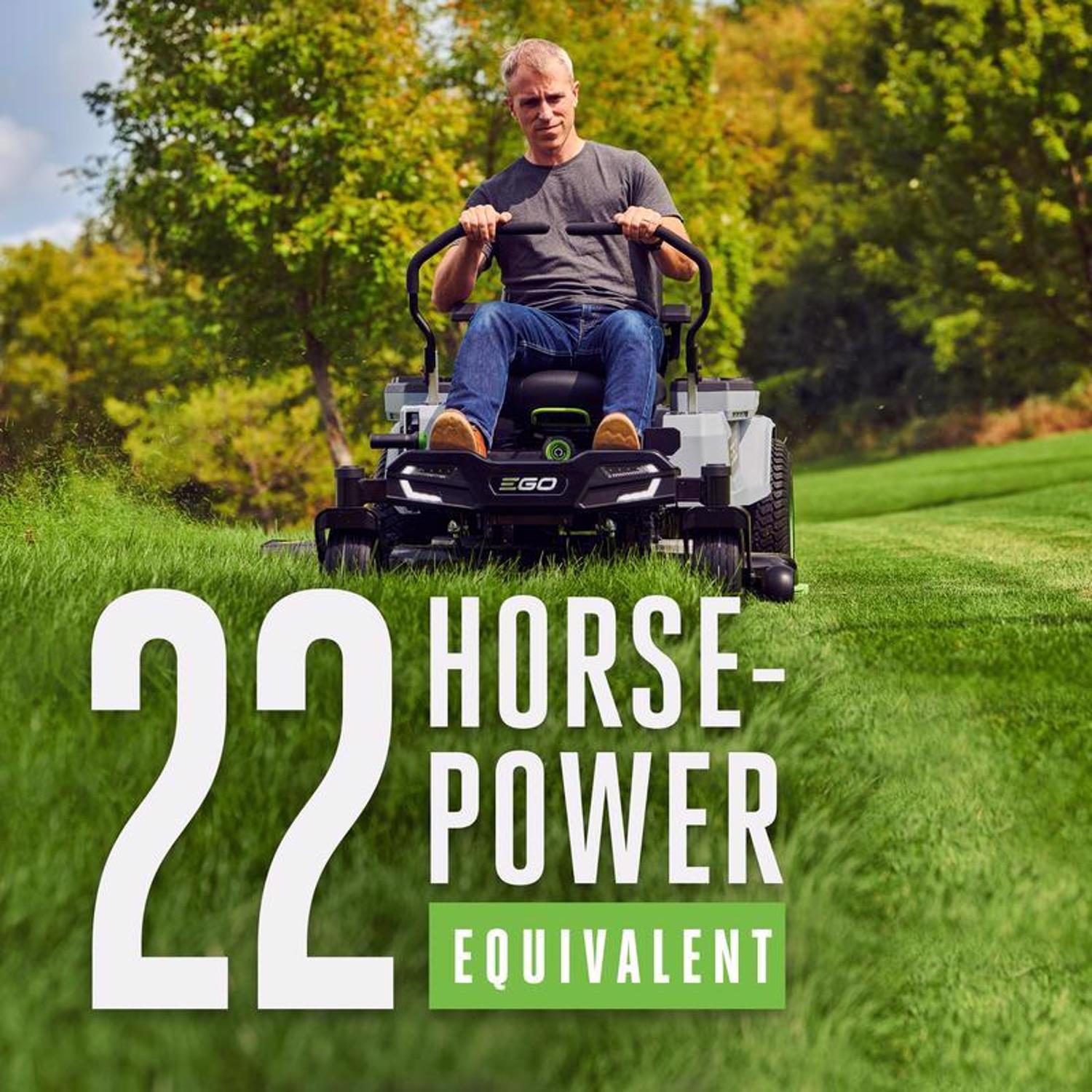 EGO Power+ Z6 ZT4204L 42 in. 56 V Battery Zero Turn Riding Mower Kit (Battery \u0026 Charger) W/ FOUR 10.0 AH BATTERIES