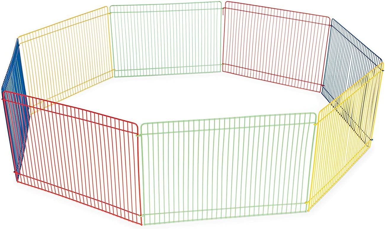 Prevue Pet Products Multi-Color Small Animal Playpen， 36-in