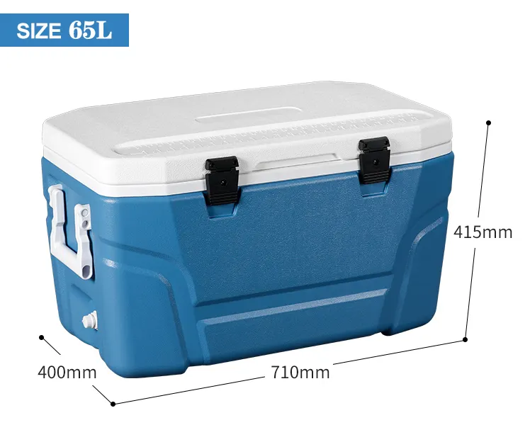 OEM Promotional Portable Travel Cooler Ice Box Plastic Picnic Camping Hiking Cooler Box