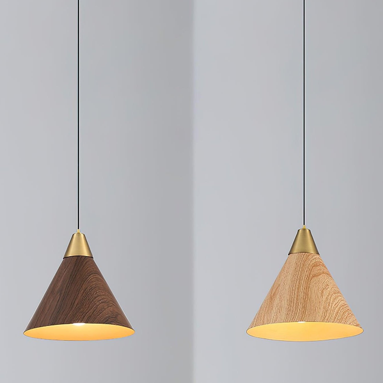 Wood Grain Pendant Lamp