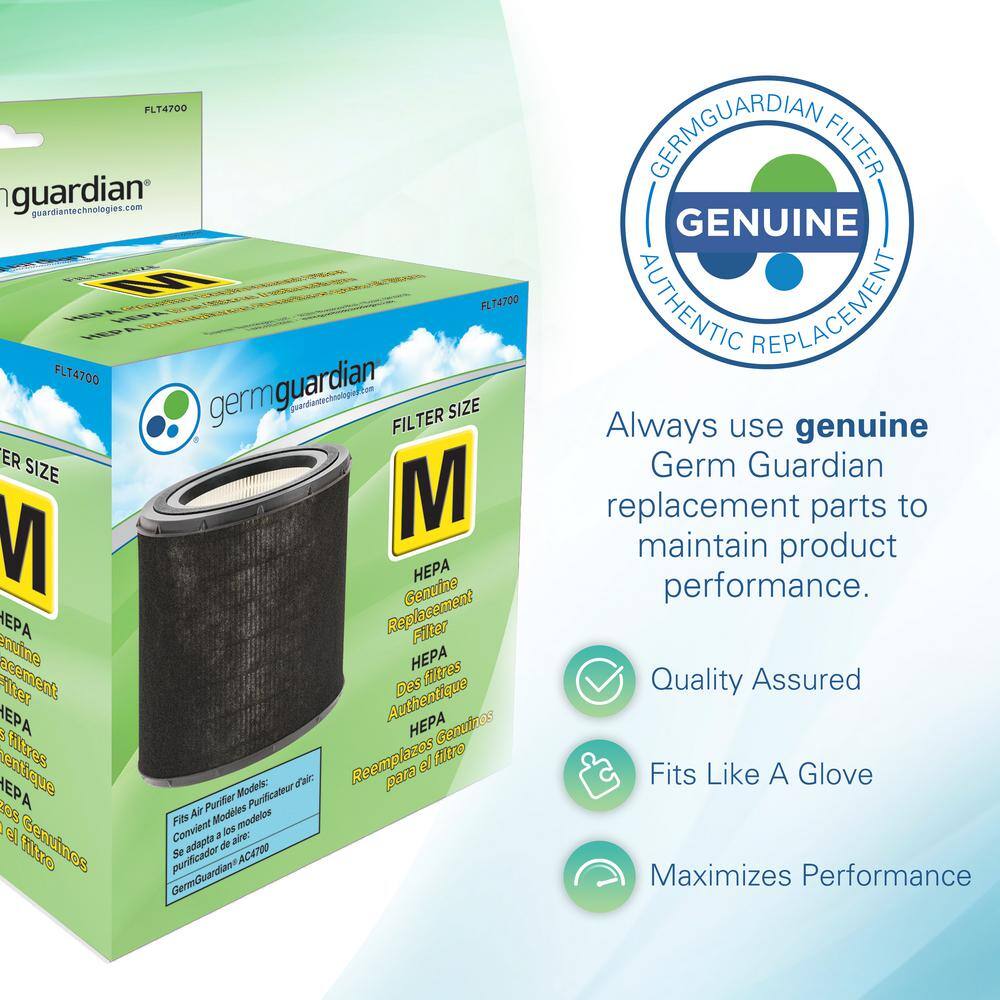 GermGuardian HEPA GENUINE Air Purifiers Replacement Filter M for AC4700 FLT4700