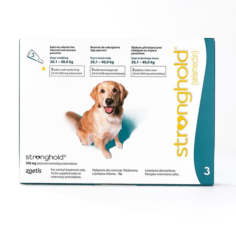 Stronghold For Dogs 20.1-40kg (44-88lbs) Teal， 3 Pack