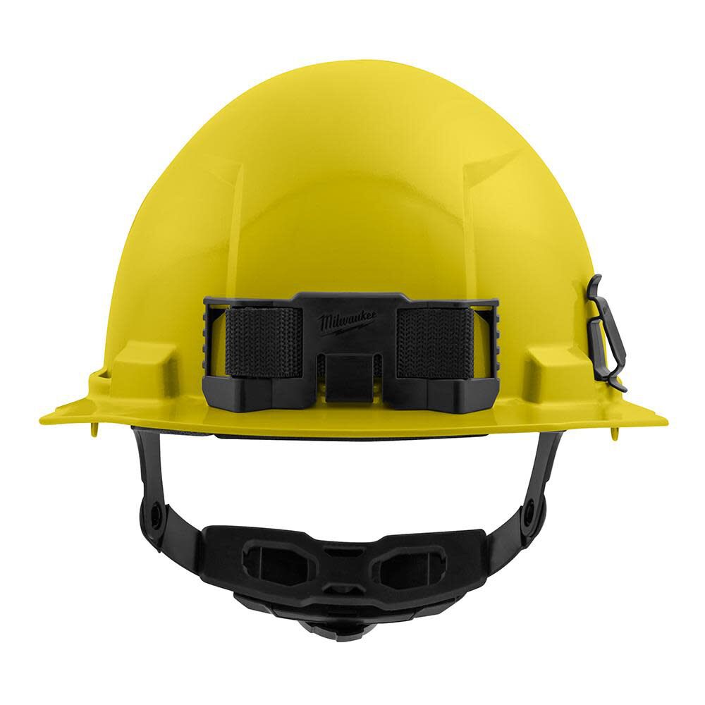 Milwaukee Yellow Front Brim Hard Hat with 6pt Ratcheting Suspension Type 1 Class E 48-73-1122 from Milwaukee