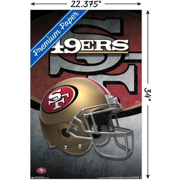 Trends International Nfl San Francisco 49ers Helmet 15 Unframed Wall Poster Prints